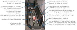Chevrolet Silverado 2500HD Underseat Lockbox - Tuffy Products - Full Length with Standard Key - Black - `07-`19